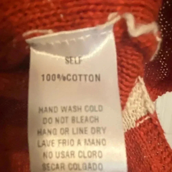 Easel Red White Blue Stars sweater top - Picture 6 of 6